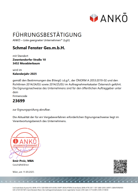ANKÖ Führungsbestätigung